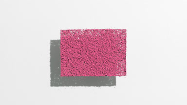 Shifting Pink Powder Shadow on Pale Gray Canvas
