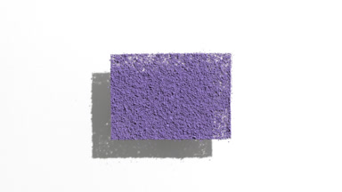Violet Powder Rectangle Shadow on Neutral White