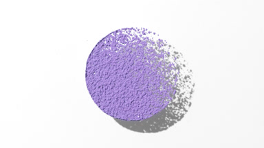 Violet Powder Shadow on Light Grey Surface