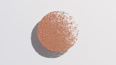 Brown Powder Circle Concept for Foundation Marketing