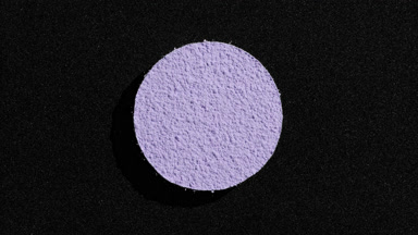 Violet Fine Powder on Solid Black