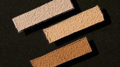 Beige and Brown Powder Stripes on Black