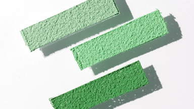 Green Powder Stripes on Light Gray