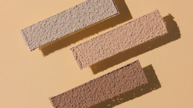Skintone Powder Stripes on Transparent Surface with Shadows