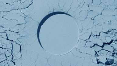 Pale Blue Powder Surface with Shadow Movement