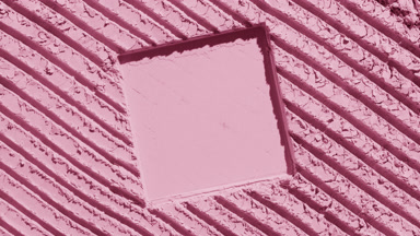 Pastel Pink Powder Surface with Square Mark and Evolving Shadows