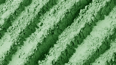 Green Powder Furrows Surface with Dynamic Shadows