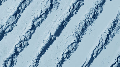 Pale Blue Powder with Linear Knife Strokes and Shadows