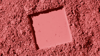 Red Natural Powder Surface with Square Imprint, moving Shadows
