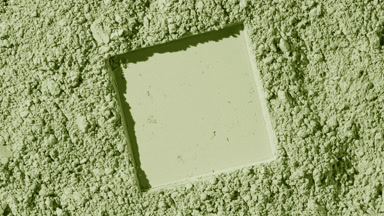 Pale Green Natural Powder Surface with Square Imprint