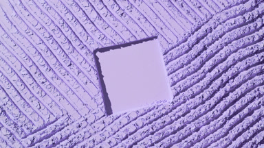 Violet Powder Furrows with Square Imprint Illuminated