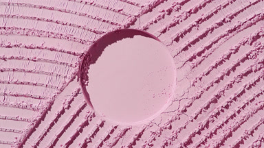 Pastel Pink Powder Surface with Evolving Shadows