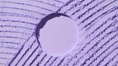 Violet Powder Surface with Dynamic Lighting and Shadows