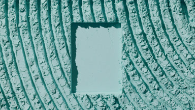 Pale Cyan Powder Furrows with Rectangle and Changing Shadows