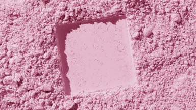 Rose Colored Powder Surface with Square Outline and Shadows
