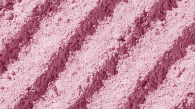 Baby Pink Powder Surface with Furrows and Shifting Shadows