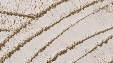 Beige Powder Surface with Palette Knife Lines and Shadows