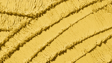 Yellow Powder Surface with Intersected Knife Lines and Shadows