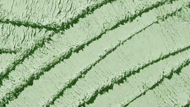 Pale Green Powder with Layered Knife Strokes and Shadows