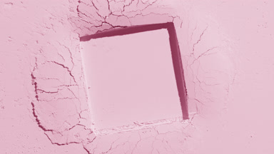 Pale Pink Powder with Square Imprint and Shifting Shadows