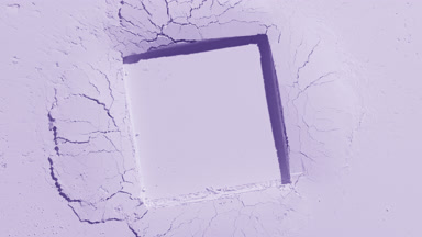 Pastel Violet Powder with Square Engraving and Shadows