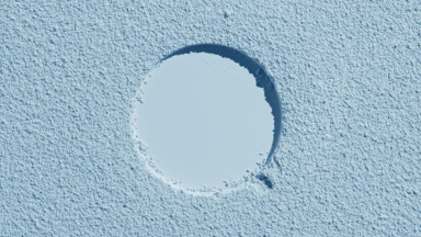 Pale Blue Sifted Powder Layer with Round Imprint
