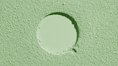 Pale Green Sifted Powder with Circular Stamp