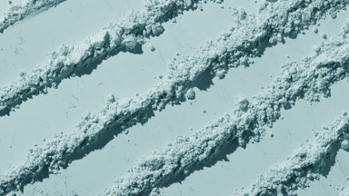 Pale Cyan Powder Surface with Knife Strokes