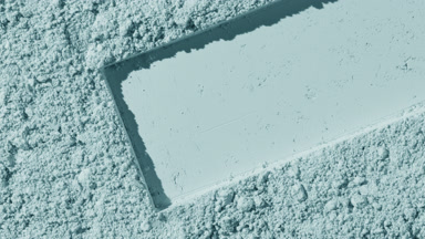Pale Cyan Powder Surface with Pulled Impression