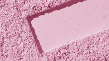 Baby Pink Powder Surface with Elongated Indentation