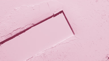 Light Pink Flattened Powder Layer with Dragged Shape and Shadows