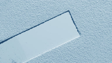 Pale Blue Powder Layer with Dynamic Rectangular Impression