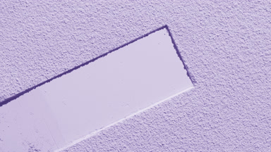 Pastel Violet Powder with Distinct Rectangular Mark