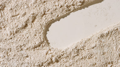 Beige Natural Powder with Circle Imprint and Light Effects