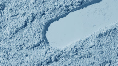 Pale Blue Natural Powder with Dynamic Circle Imprint