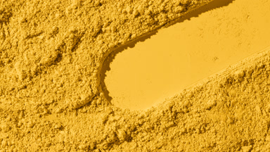 Yellow Natural Powder Surface with Changing Circle Imprint