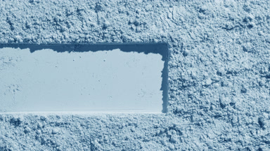 Dynamic Pale Blue Natural Powder with Rectangular Mark