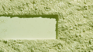 Pale Green Powder Surface with Rectangular Pattern and Shadows