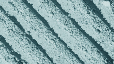Pale Cyan Powder Surface with Parallel Knife Lines
