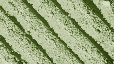 Pale Green Powder Surface with Parallel Knife Marks