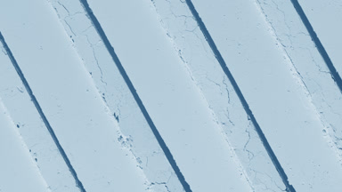 Pale Blue Powder Layer with Striped Imprints