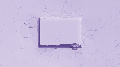 Shifting Shadows on Violet Smooth Powder Surface with Rectangle