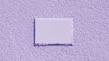 Dynamic Shadows on Violet Sifted Powder Surface with Rectangle