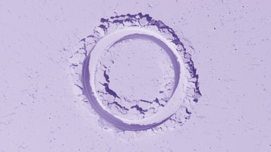 Violet Flat Powder Layer with Circle Imprint and Light