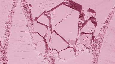Baby Pink Powder Surface with Knife Trail