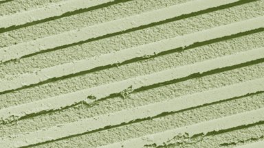 Dynamic Shadows on Pale Green Powder with Striped Imprints