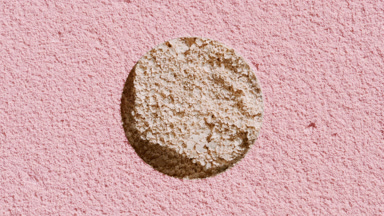 Beige Powder Texture Exposed Through Pink Sifted Surface