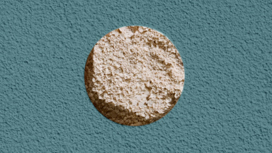 Beige Natural Powder Texture with Cyan Sifted Powder