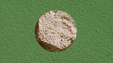 Beige Powder Texture with Green Sifted Surface