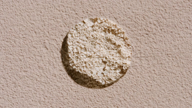 Beige Powder Texture Through Beige Sifted Surface